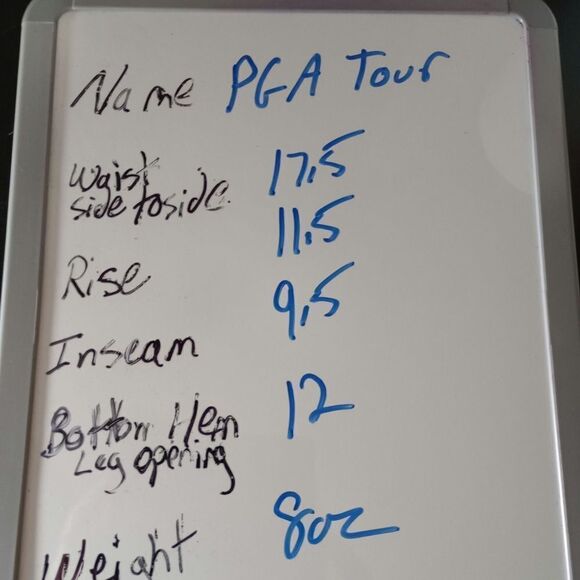 PGA Tour Shorts Men's 34 Black and Grey Check - Picture 7 of 7